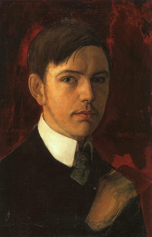 August Macke Self Portrait  ssss oil painting picture